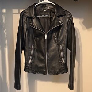 Black Rivet Women's Sleek Black Leather Jacket